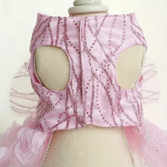 Flower Pet Dress with Bow - Perfect for Summer Parties and Lounging Size M - Picture 14 of 15